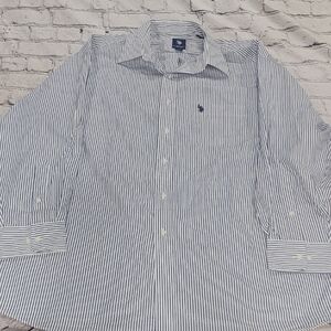 U.S. Polo Assn. Men's Navy Striped Dress Shirt